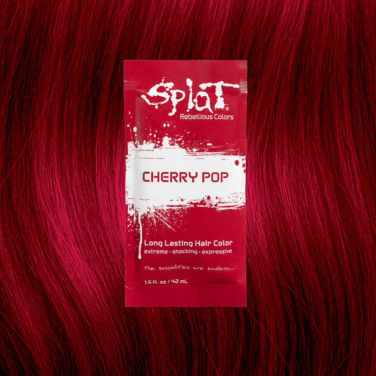 Singles Cherry Pop: Bright Red Semi-Permanent Liquid Hair Dye