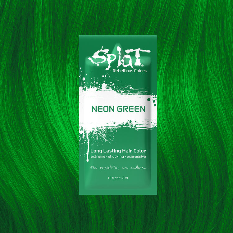Color de cabello líquido semipermanente, 1.5 oz. - (Verde neón)