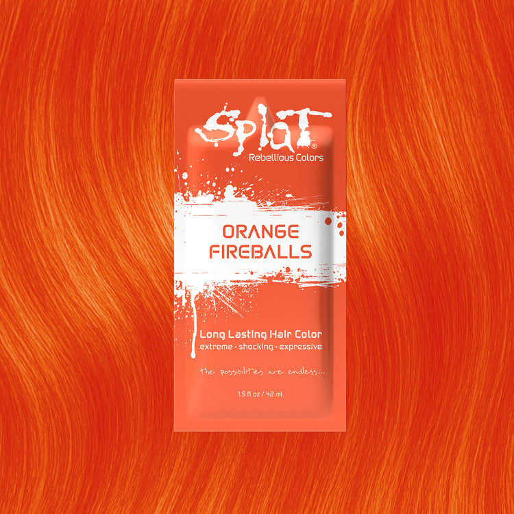 Singles Orange Fireballs: Orange Semi-Permanent Liquid Hair Dye