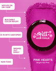 Pink Hearts: Pink Hair Chalk