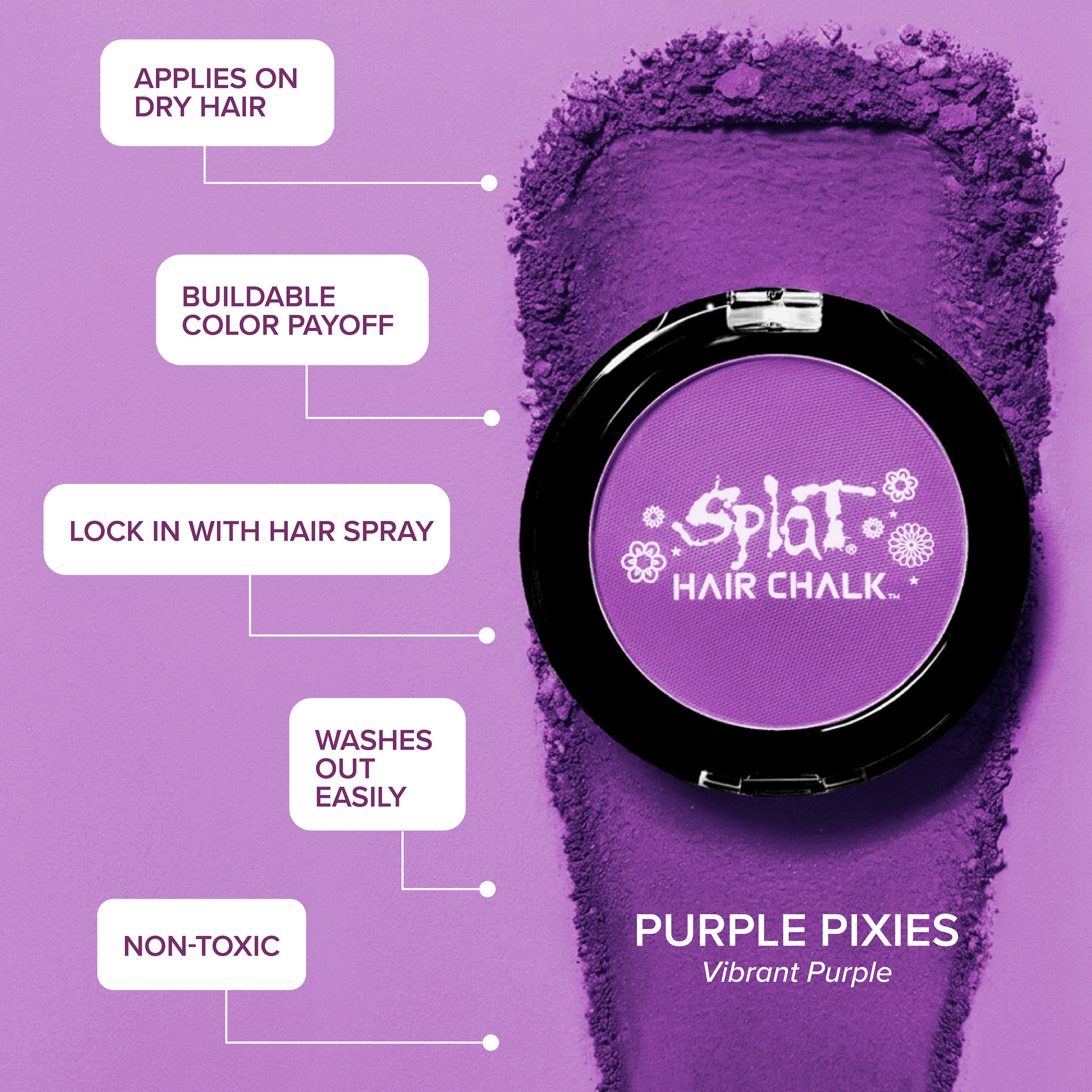 Purple Pixies: Purple Hair Chalk