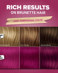 Kit de tinte capilar semipermanente Magenta medianoche sin blanqueador rosa