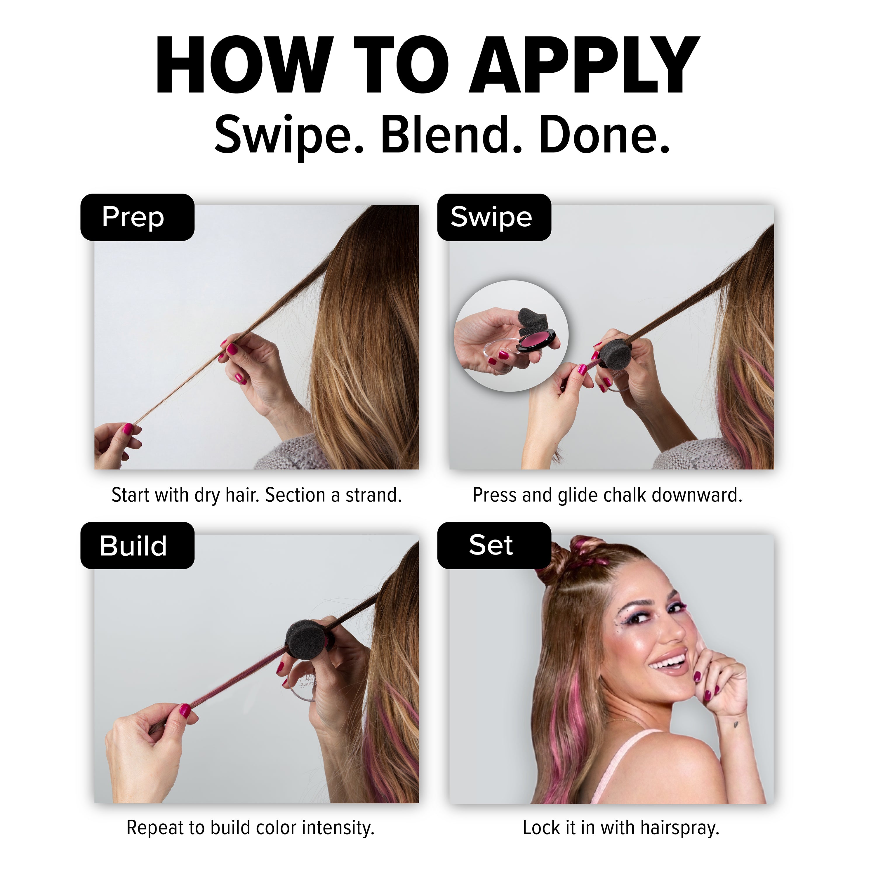 Dusty Rose: Rose Hair Chalk