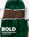 Midnight Jade No Bleach Green Semi-Permanent Hair Dye Kit