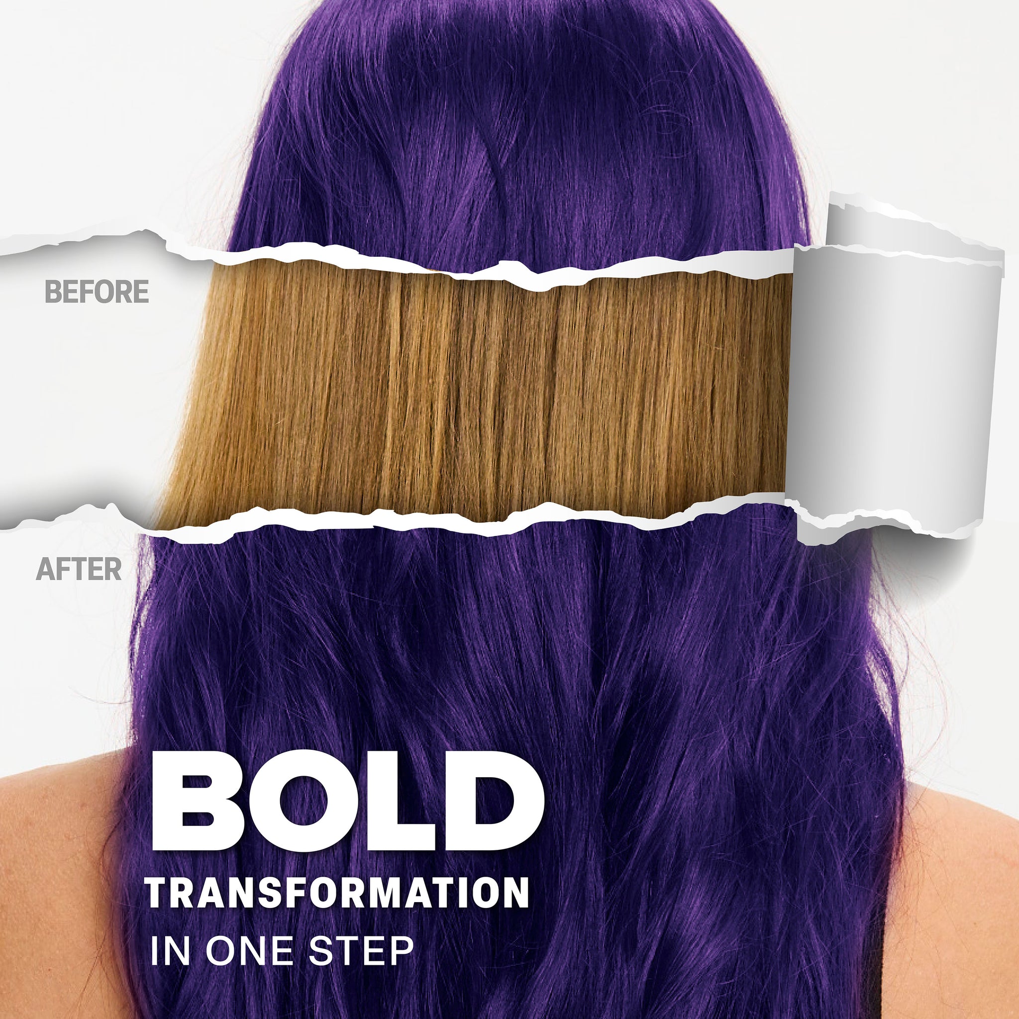 Kit de tinte para el cabello semipermanente morado oscuro sin lejía con tanzanita de medianoche