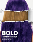 Midnight Tanzanite No Bleach Dark Purple Semi-Permanent Hair Dye Kit