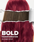 Midnight Ruby No Bleach Kit de tinte capilar semipermanente rojo oscuro