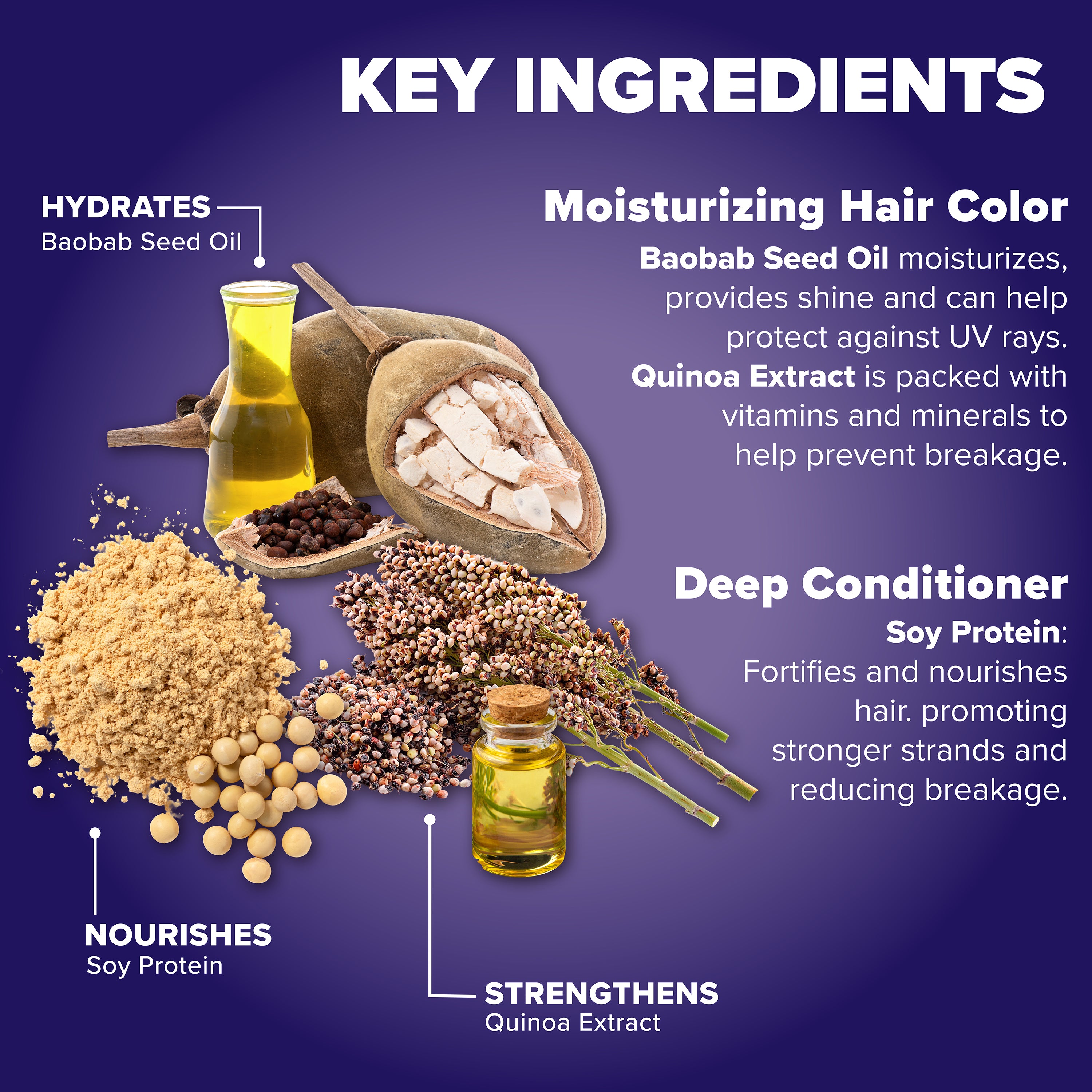 Midnight Amethyst No Bleach Purple Semi-Permanent Hair Dye Kit