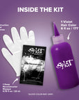 Midnight Violet No Bleach Violet Semi-Permanent Hair Dye Kit