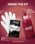 Midnight Ruby No Bleach Kit de tinte capilar semipermanente rojo oscuro