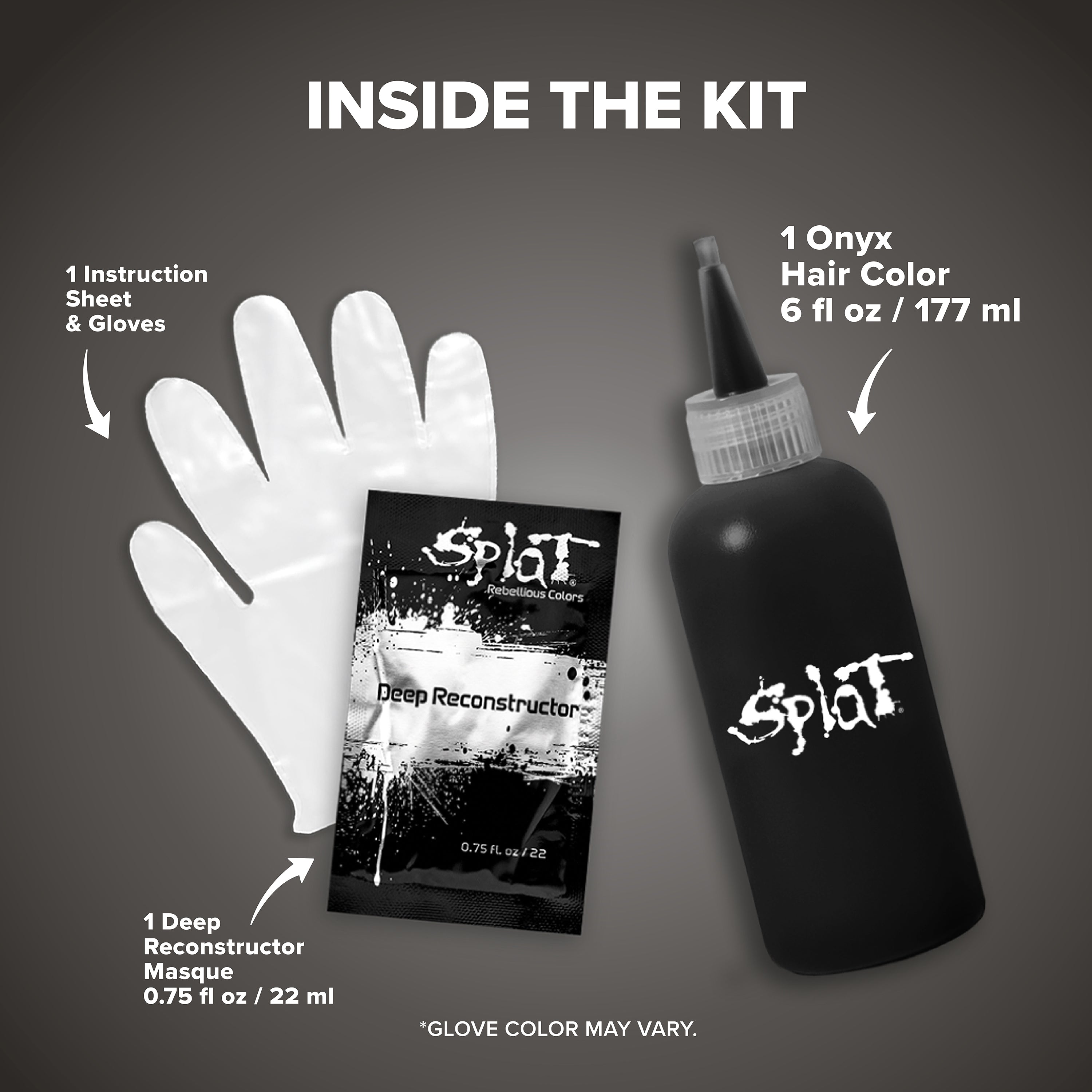 Midnight Onyx No Bleach Black Kit de tinte capilar semipermanente
