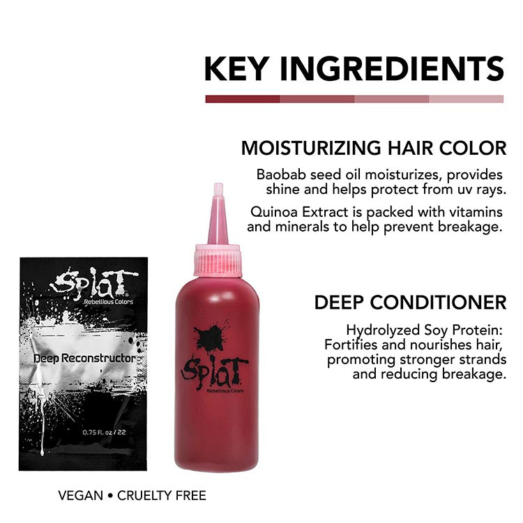 Midnight: Amber No Bleach Red Semi-Permanent Hair Dye Kit
