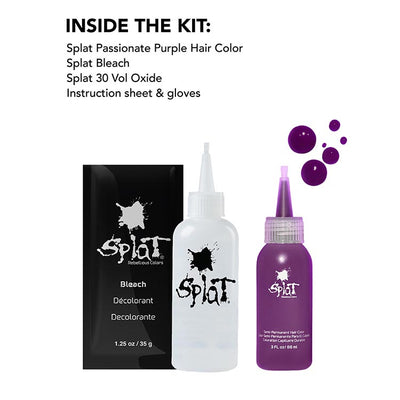 Splat Complete Kit Passionate Purple – Purple Semi Permanent Hair Colo ...