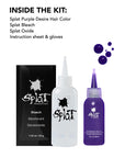 Purple Desire: Original Purple Semi-Permanent Hair Dye Complete Kit with Bleach