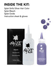 Sinful Silver: Original Silver Semi-Permanent Hair Dye Complete Kit with Bleach