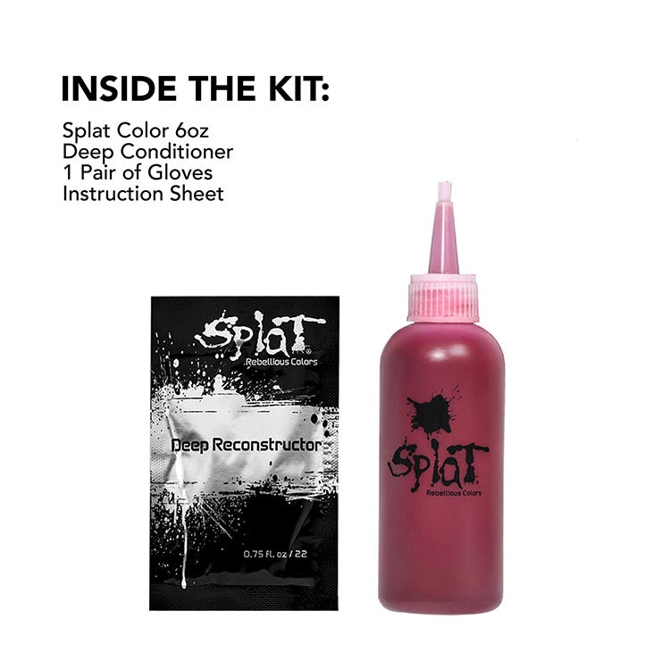 Midnight Scarlet No Bleach Red Semi-Permanent Hair Dye Kit