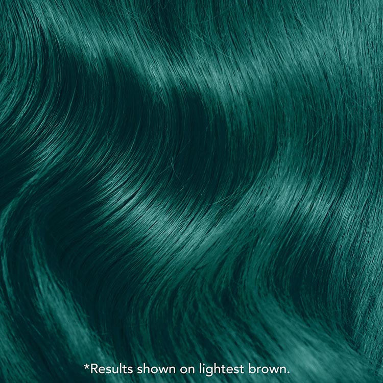 Deep Emerald: Original Emerald Green Semi-Permanent Hair Dye Complete Kit with Bleach