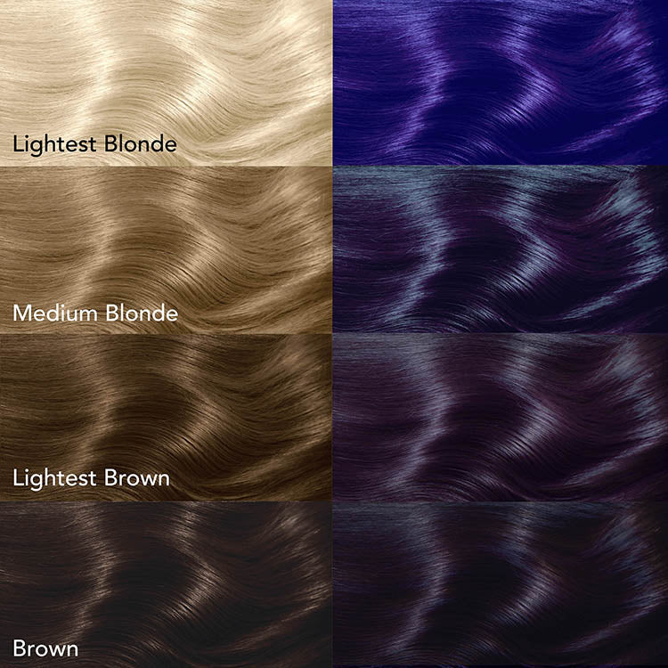 Midnight Indigo No Bleach Purple Semi-Permanent Hair Dye Kit