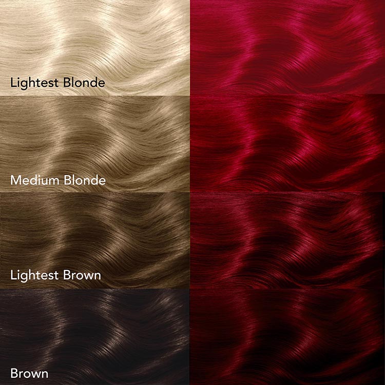 Midnight Ruby No Bleach Dark Red Semi-Permanent Hair Dye Kit