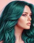 Tantalizing Teal: Original Teal Semi-Permanent Hair Dye Complete Kit with Bleach