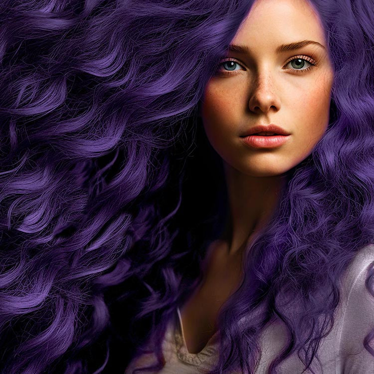 Midnight Amethyst No Bleach Purple Semi-Permanent Hair Dye Kit