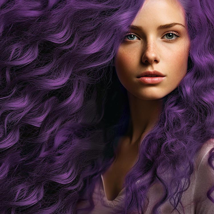 Midnight Violet No Bleach Violet Semi-Permanent Hair Dye Kit