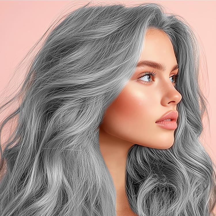 Sinful Silver: Original Silver Semi-Permanent Hair Dye Complete Kit with Bleach