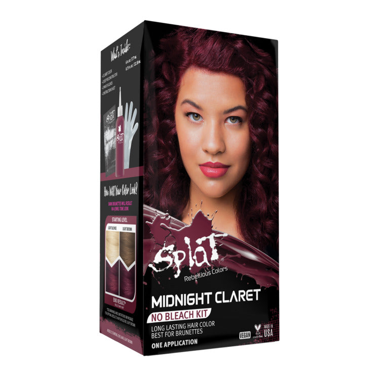Midnight Claret No Bleach Burgundy (Claret) Semi-Permanent Hair Dye Kit
