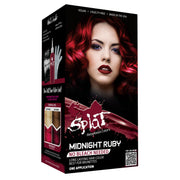 Midnight Ruby No Bleach Dark Red Semi-Permanent Hair Dye Kit