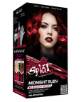 Midnight Ruby No Bleach Dark Red Semi-Permanent Hair Dye Kit