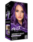 Midnight Violet No Bleach Violet Semi-Permanent Hair Dye Kit