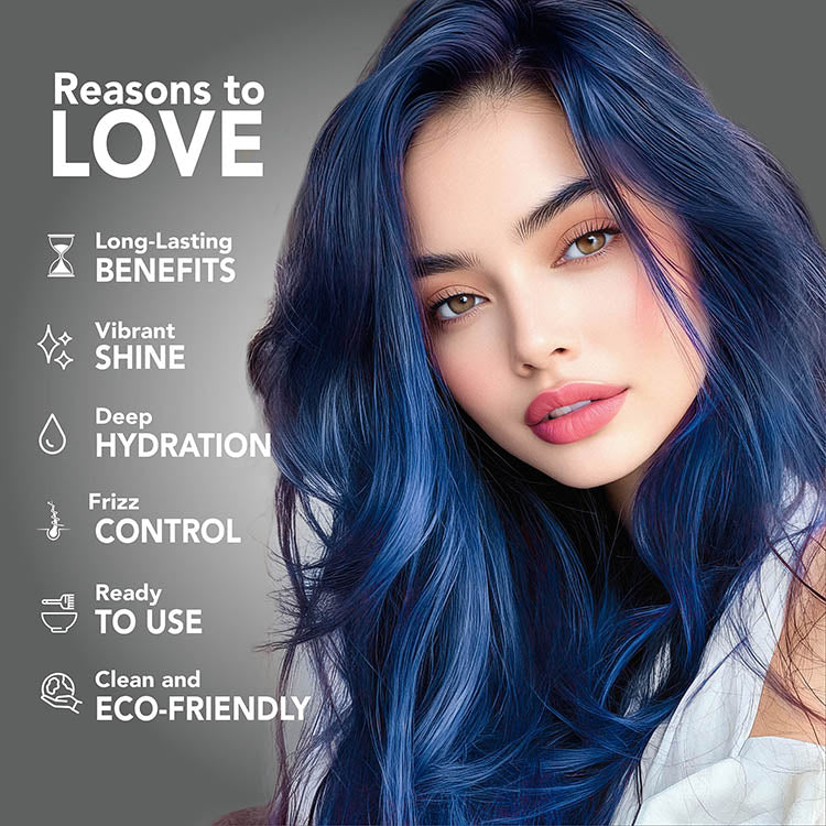 Naturals: Vegan Semi-Permanent Hair Dyes - Blue