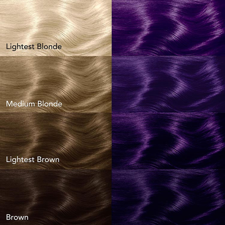 Midnight Amethyst No Bleach Purple Semi-Permanent Hair Dye Kit