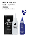 Blue Envy: Original Deep Blue Semi-Permanent Hair Dye Complete Kit with Bleach
