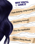 Midnight Amethyst No Bleach Purple Kit de tinte capilar semipermanente