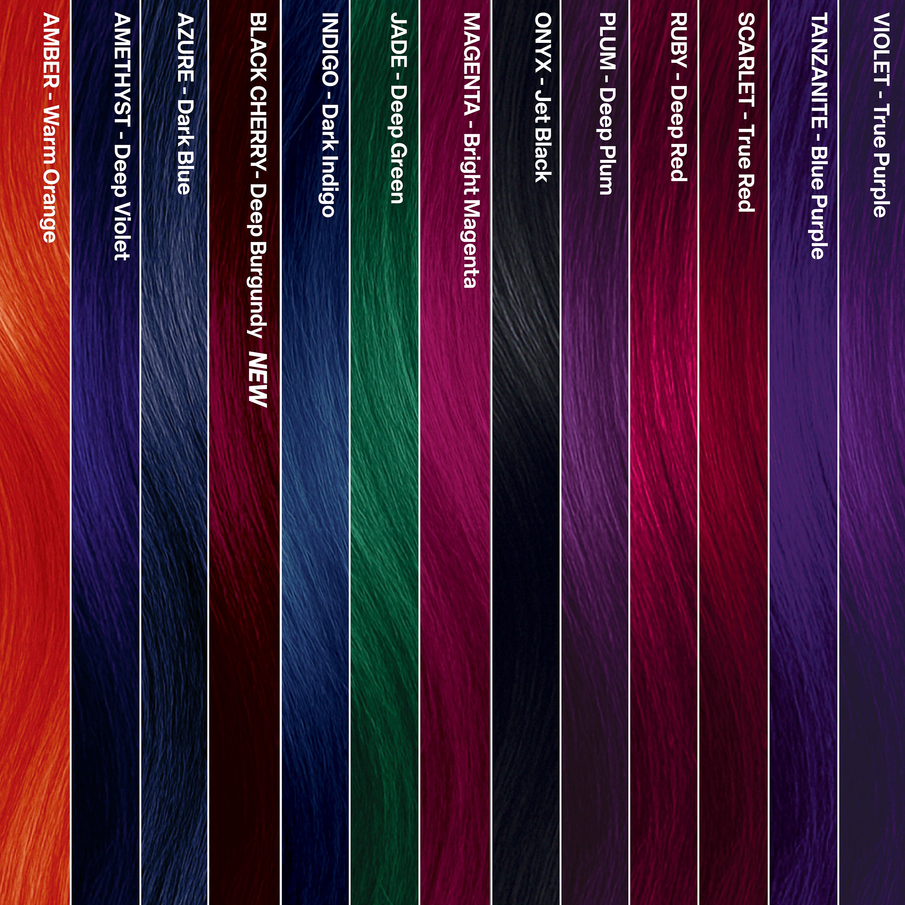 Midnight Violet No Bleach Violet Semi-Permanent Hair Dye Kit