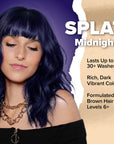Midnight Amethyst No Bleach Purple Kit de tinte capilar semipermanente