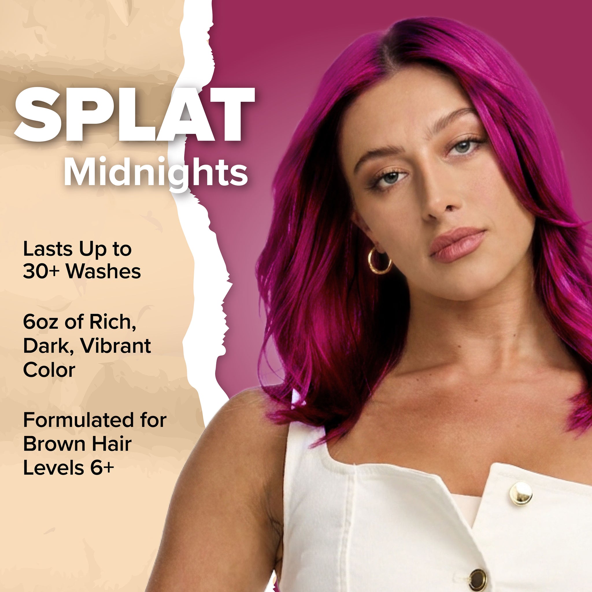 Kit de tinte capilar semipermanente Magenta medianoche sin blanqueador rosa