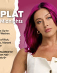 Kit de tinte capilar semipermanente Magenta medianoche sin blanqueador rosa