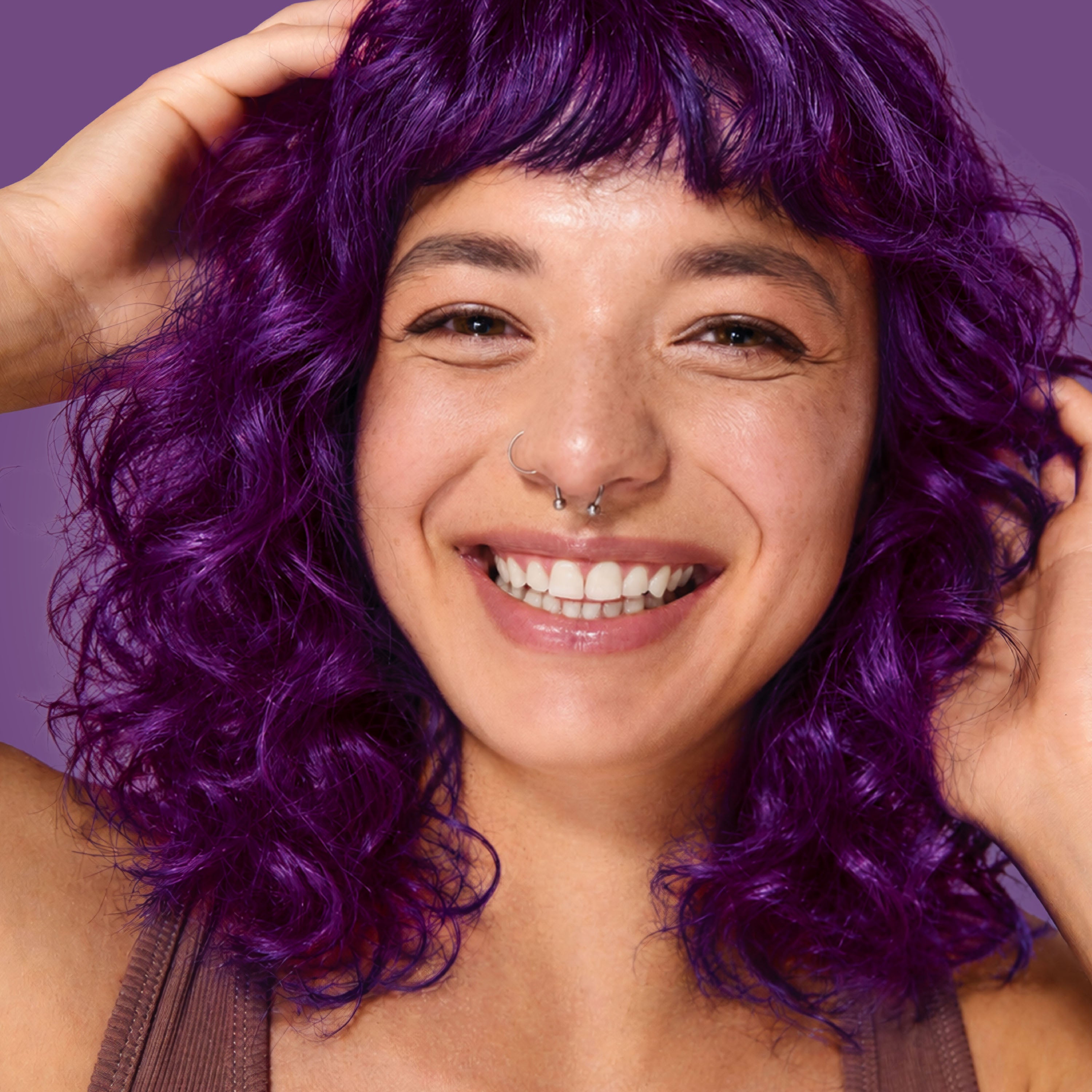 Midnight Violet No Bleach Violet Semi-Permanent Hair Dye Kit