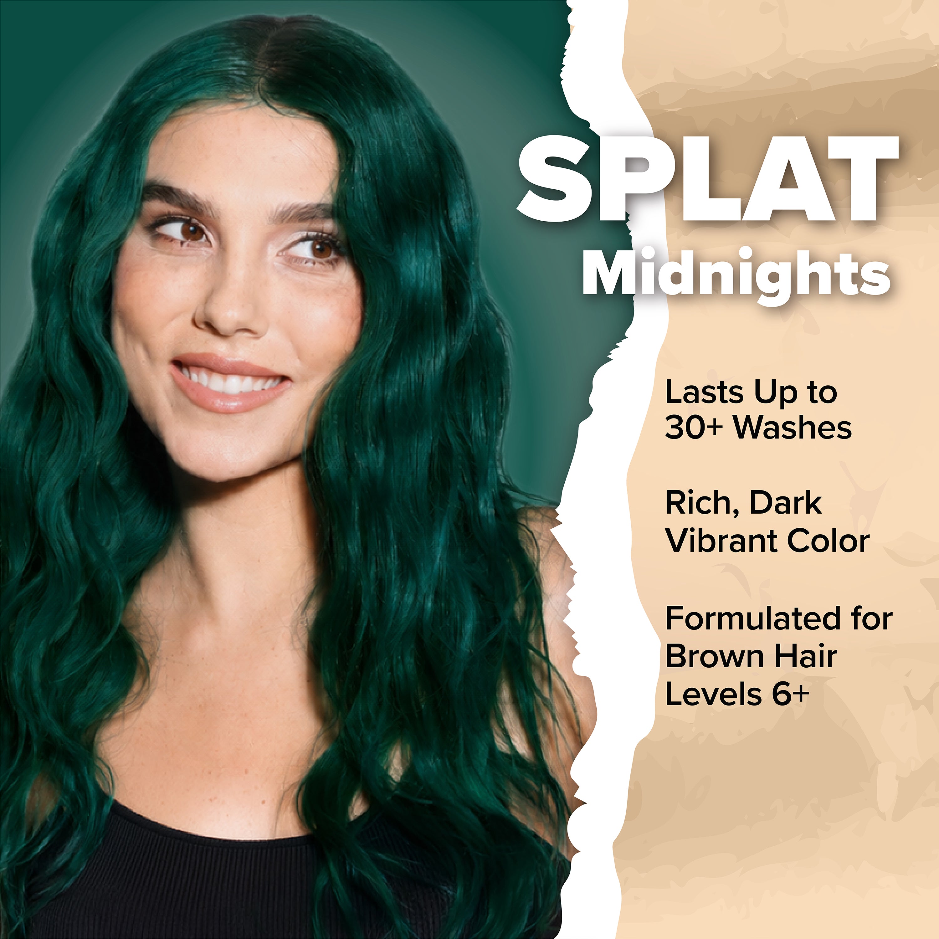 Midnight Jade No Bleach Green Semi-Permanent Hair Dye Kit