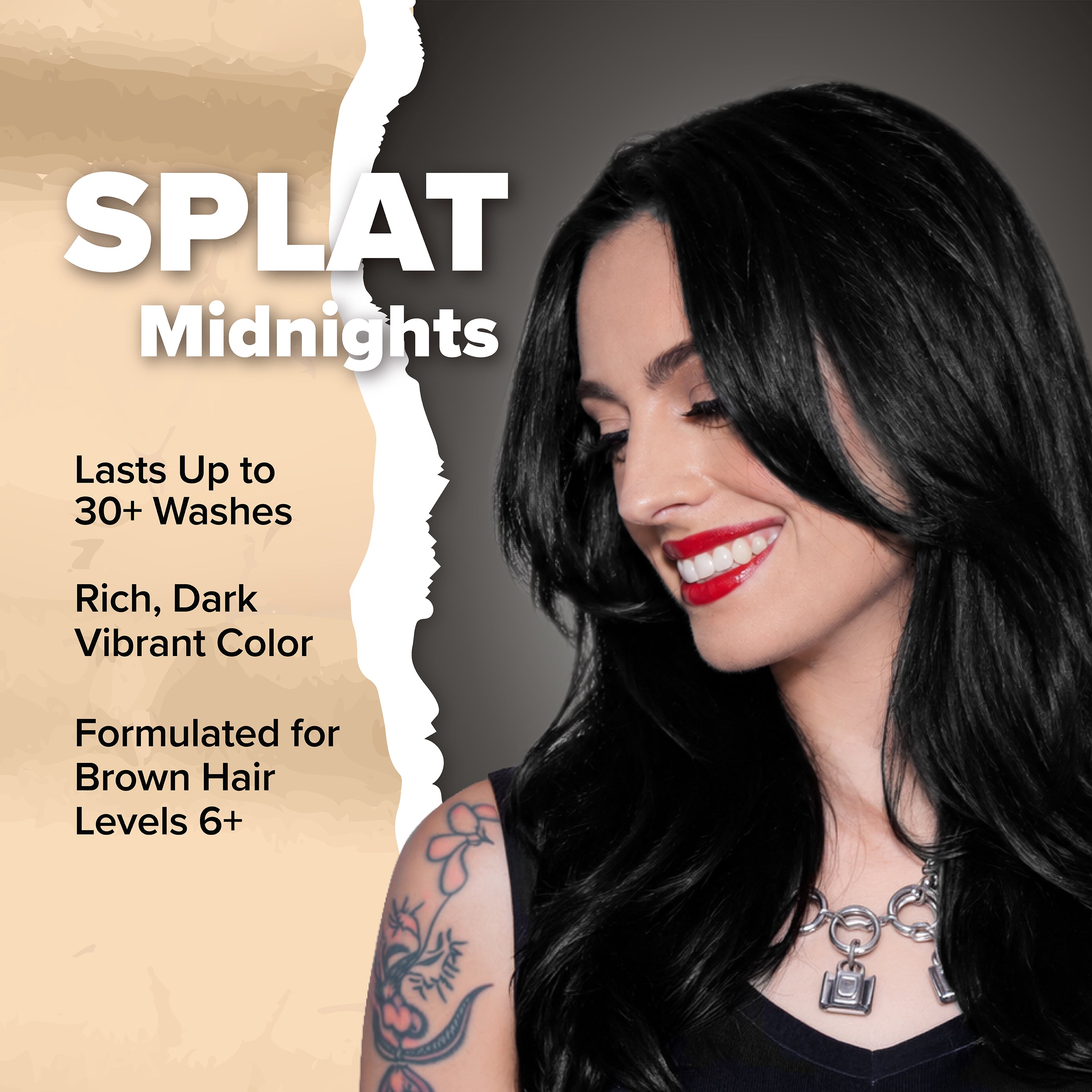 Midnight Onyx No Bleach Black Kit de tinte capilar semipermanente