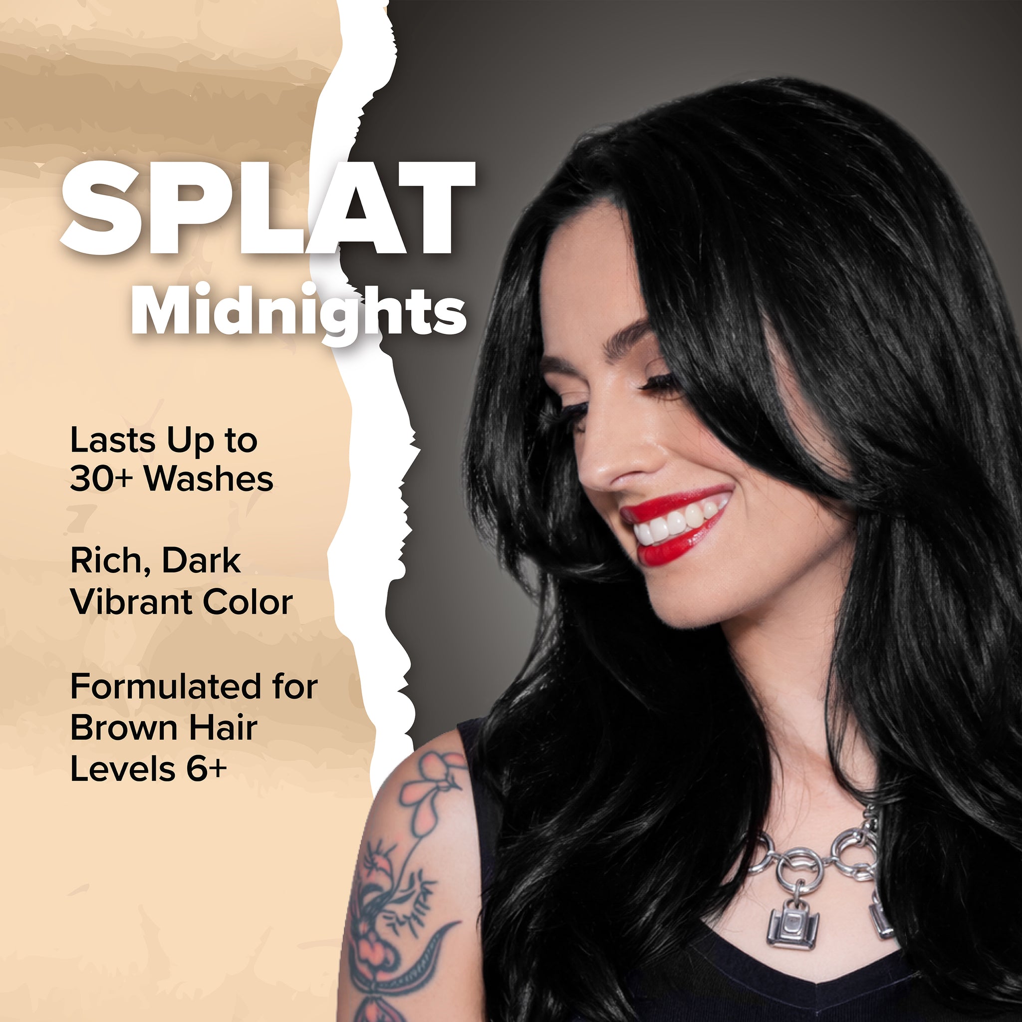 Midnight Onyx No Bleach Black Kit de tinte capilar semipermanente