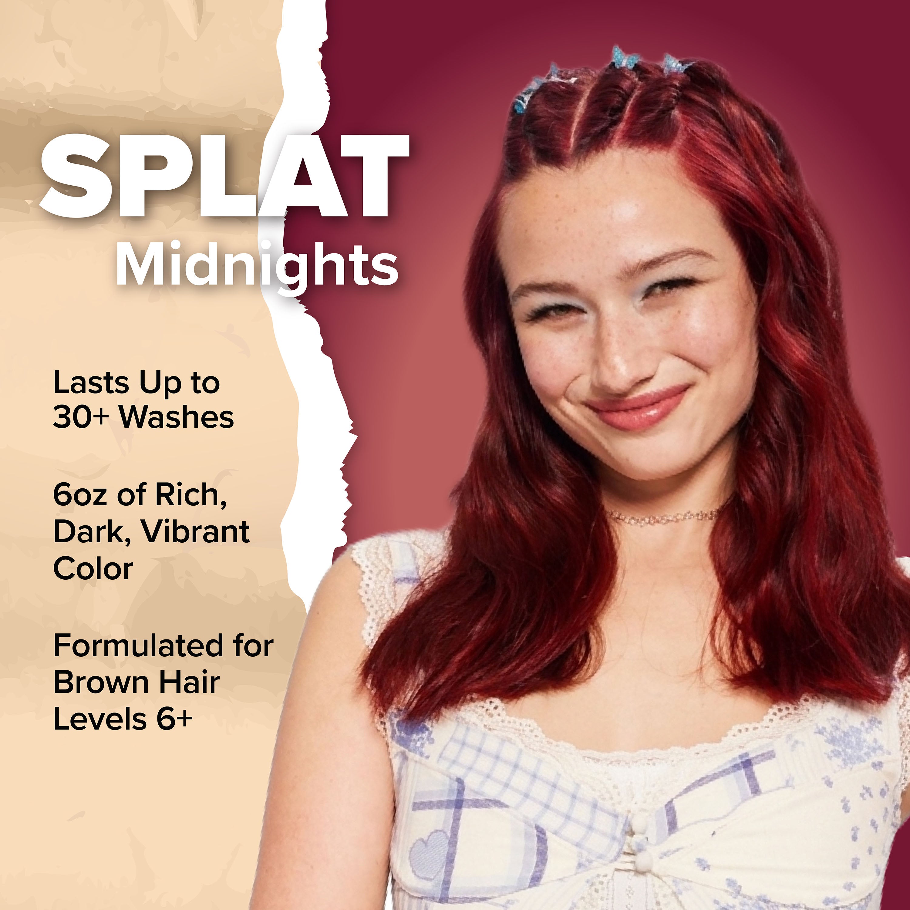 Midnight Ruby No Bleach Kit de tinte capilar semipermanente rojo oscuro