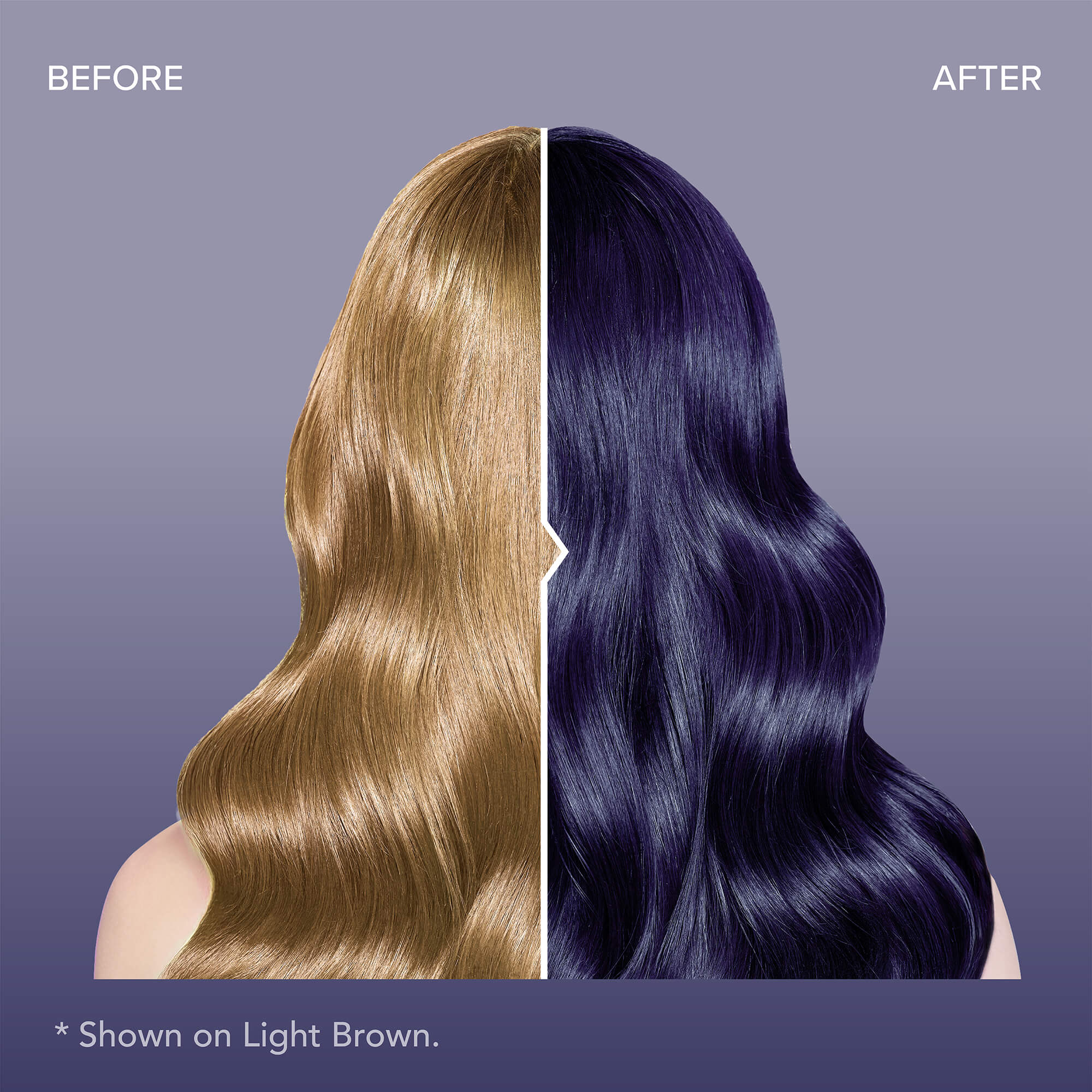 Midnight Amethyst No Bleach Purple Semi-Permanent Hair Dye Kit