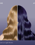 Midnight Amethyst No Bleach Purple Semi-Permanent Hair Dye Kit