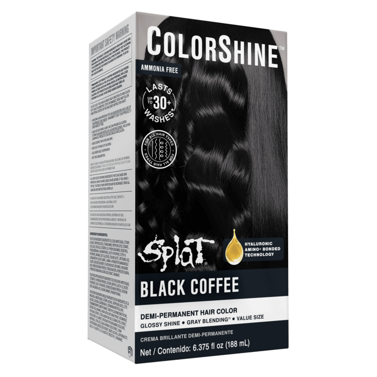 Splat ColorShine Demi-Permanent Hair Color: 1N Black Coffee