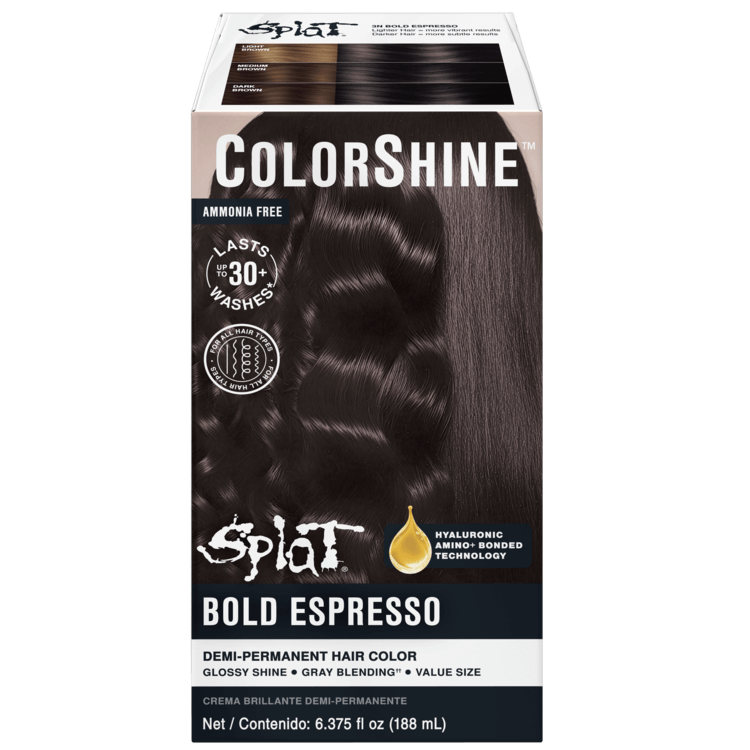Splat ColorShine Demi-Permanent Hair Color: 3N Bold Espresso