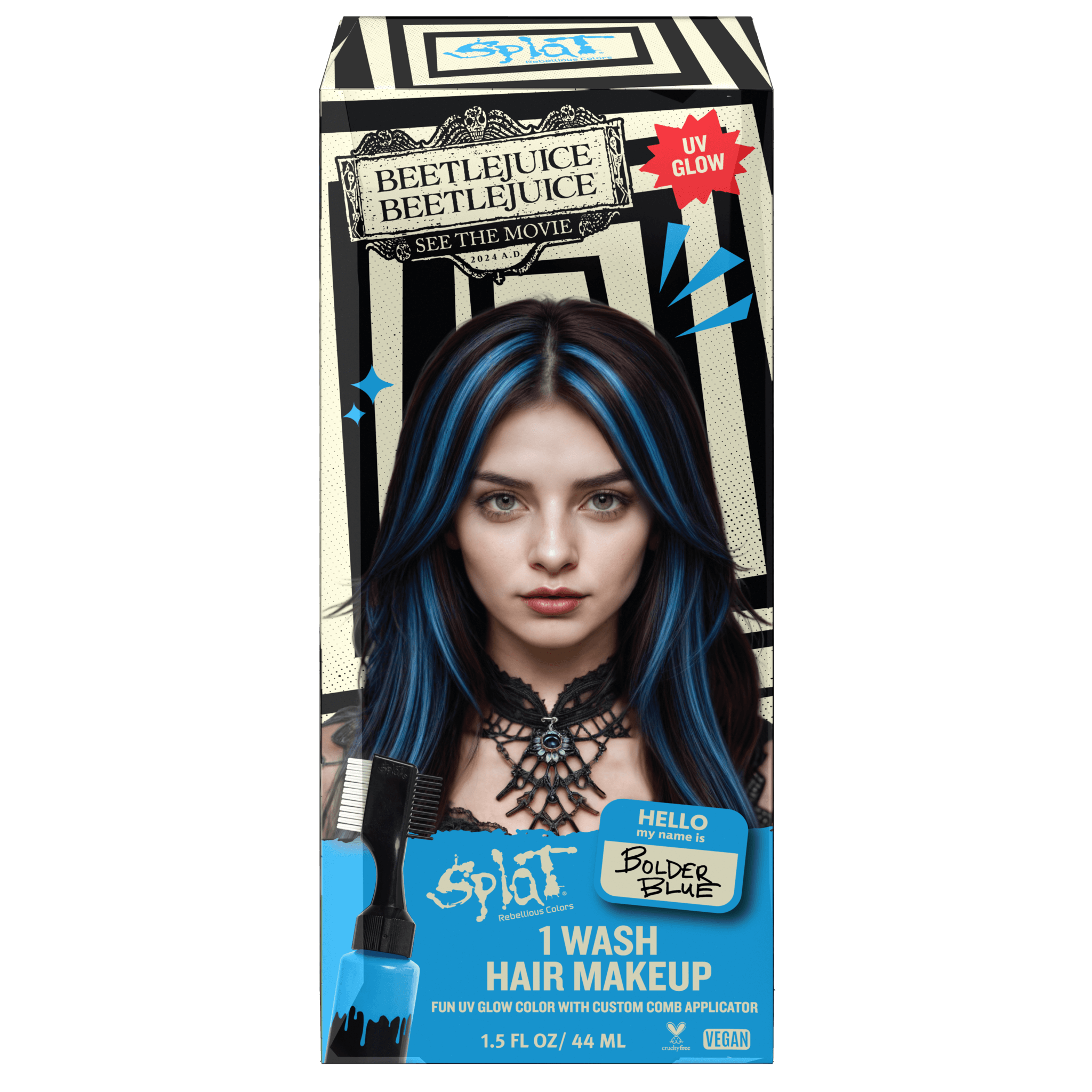 Beetlejuice Beetlejuice Bolder Blue - One-Wash Temporary Hair Dye