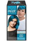 Aqua Rush: Original Blue Semi-Permanent Hair Dye Complete Kit with Bleach